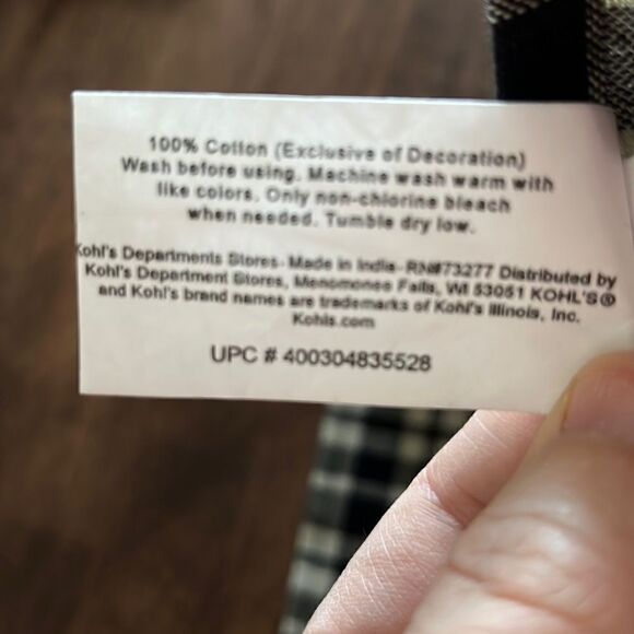 Christmas Farmhouse Barn and Red Pickup Truck Cork Coasters and Towel (new) - Picture 11 of 11